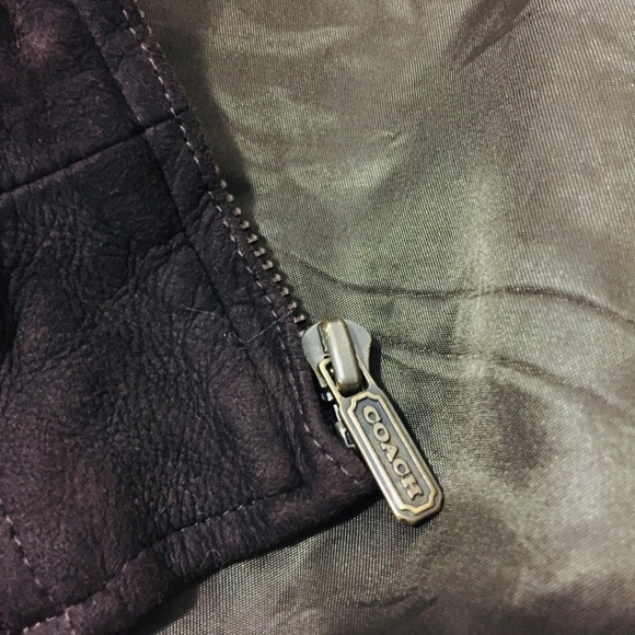 COACH 💯 Suede Leather Jacket - Picture 7 of 8